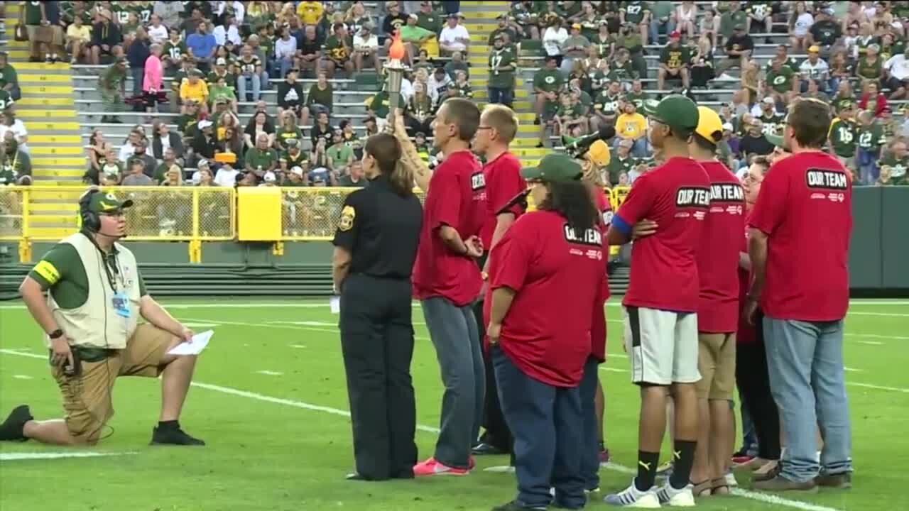 Packers honor Special Olympics Wisconsin before and during preseason game