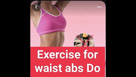 Exercise for waist abs