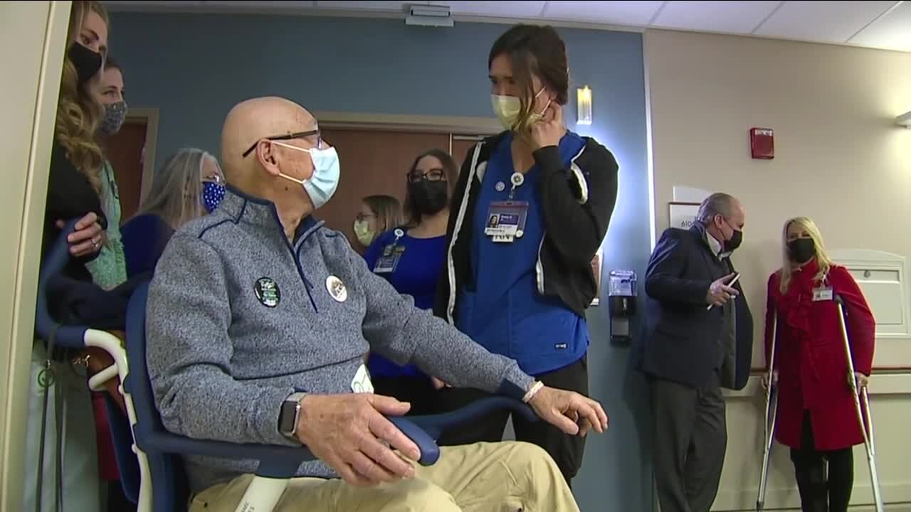 St. Joseph Hospital is gifted 'survivor bell' by former cancer patient