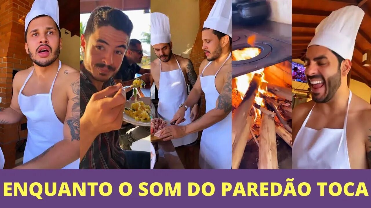 LUCAS GUIMARÃES E RODOLFO BBB21 PREPARAM UMA COMIDA ESPECIAL PARA O QUADRO DE LUCAS