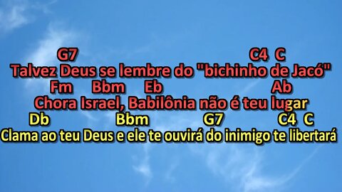 Sérgio Lopes O Lamento de Israel,CHORA ISRAEL KARAOKE PLAYBACK 3