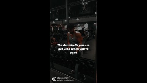 remember this about the dumbell you use