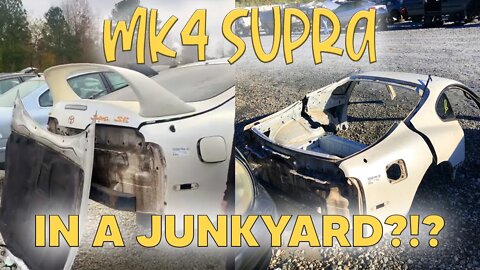 RARE MK4 SUPRA IN THE JUNKYARD!?! *CUT IN HALF*