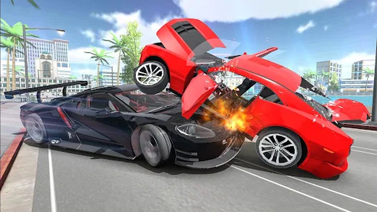 Dangers Car Crush Game Play 💥