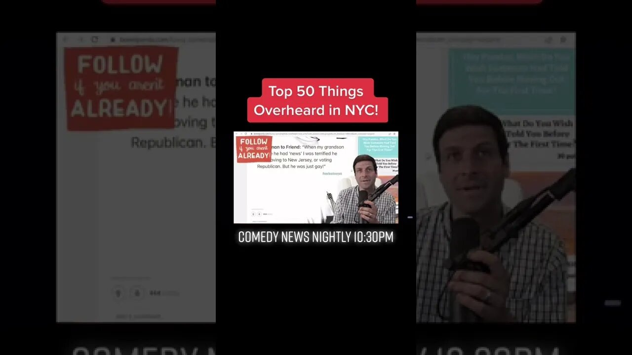 Eavesdropping in NYC: Part 1 ! #funniestshorts #shortcomedy #eavesdrop