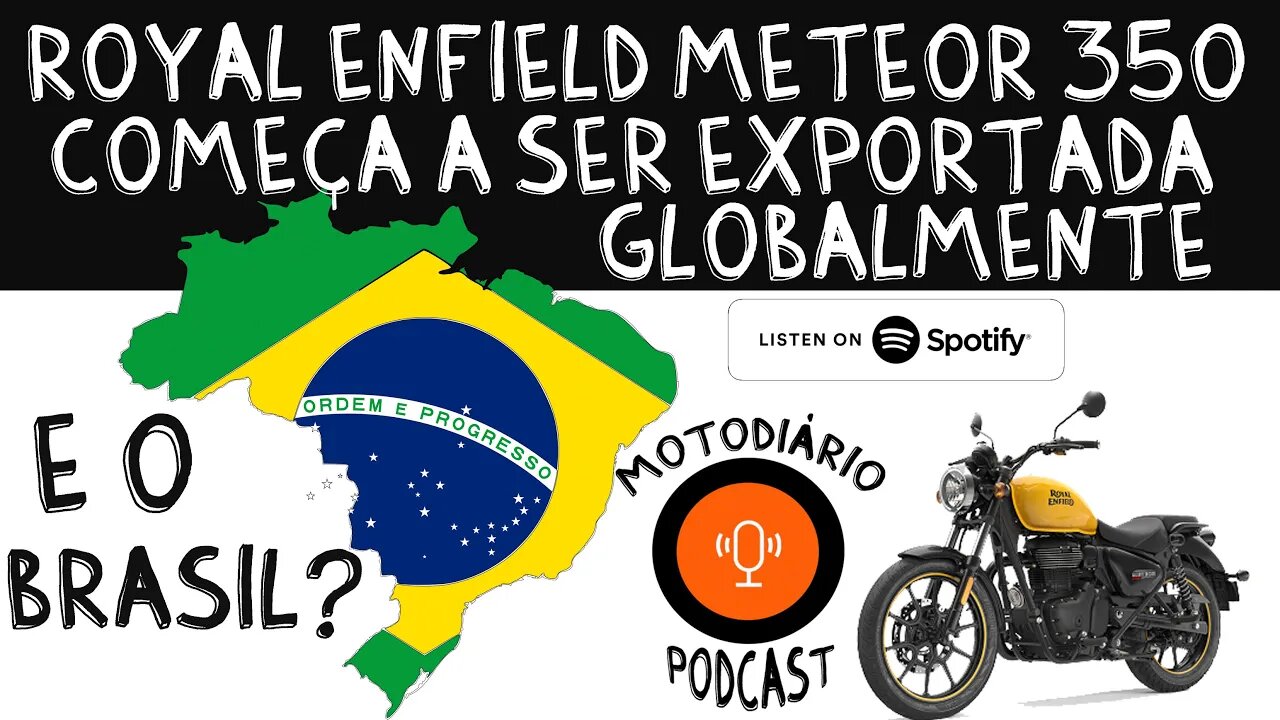 Royal EnField Meteor 350 começa a ser EXPORTADA para os mercados mundiais. Que dia chega aqui?