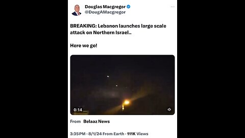 Hezbollah has launched a massive attack on Israel in the north