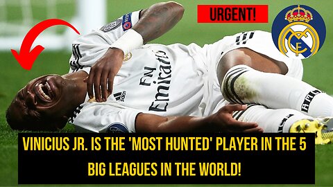 🚨 Urgent! Vinicius Jr. is the 'most hunted' player in the 5 big leagues in the world! 🚨📰🔥