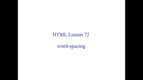 HTML Lesson 72