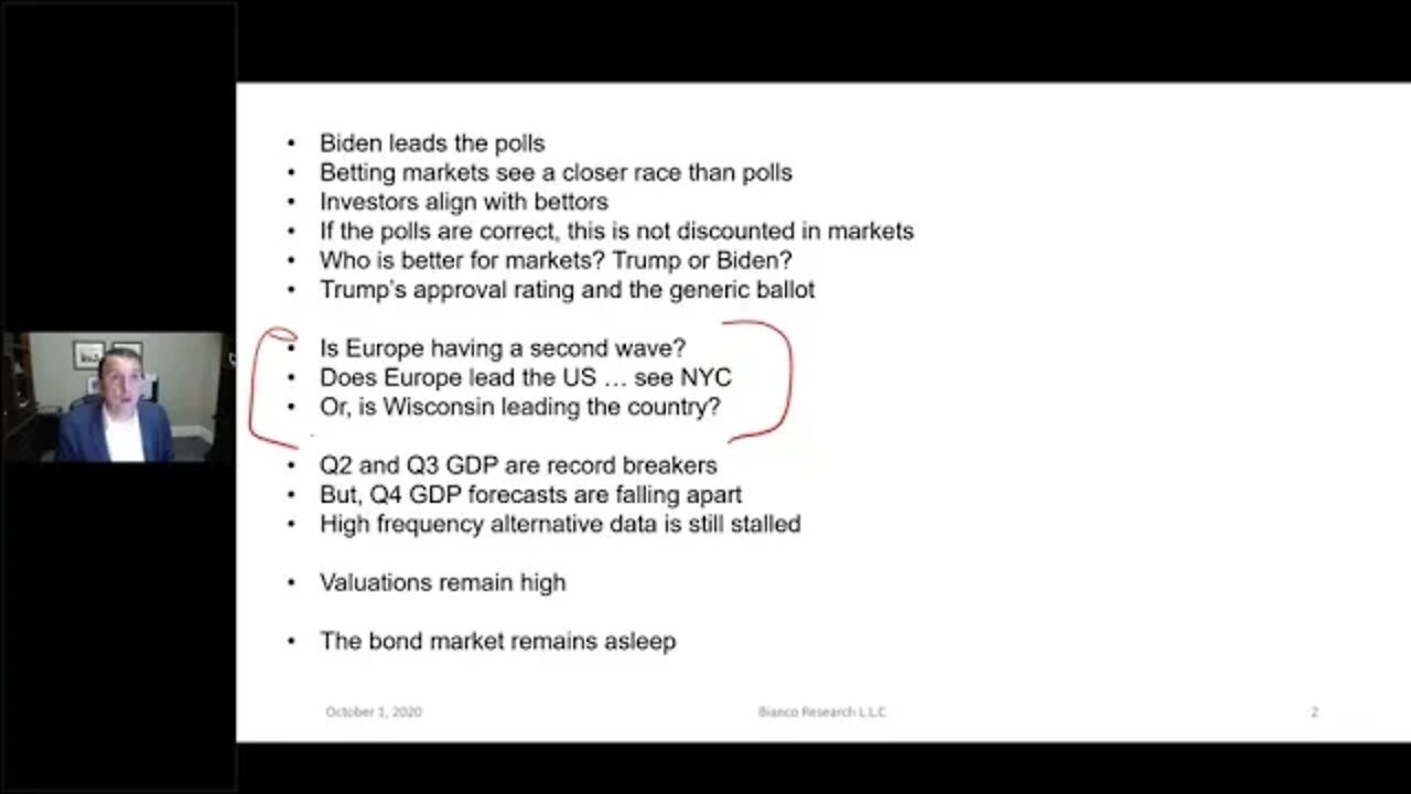 Bianco Research Conference Call: Is the Election About to Take Center Stage? Clip