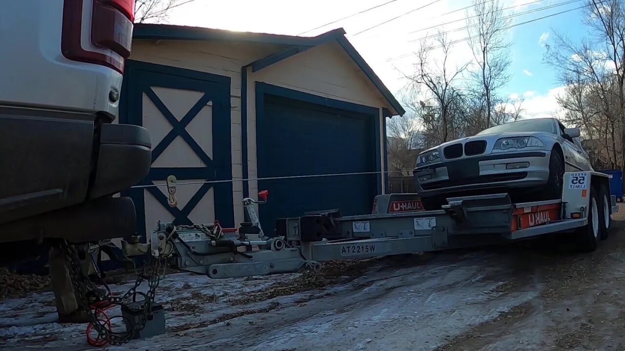Building a hitch winch to drag a 330xi onto on trailer