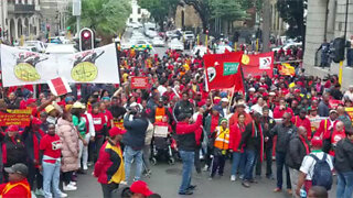 Cosatu's provincial secretary speaks about the march