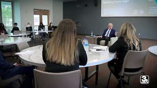 'It really is cutting edge,' Chuck Hagel visits UNO's N-CITE Center