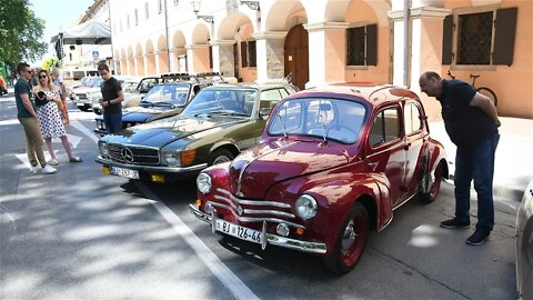 Na Terezijani u centru Bjelovara izloženi atraktivni oldtimeri