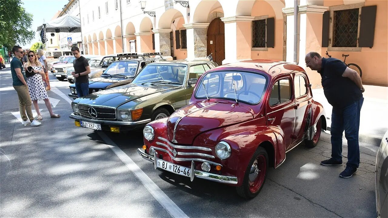 Na Terezijani u centru Bjelovara izloženi atraktivni oldtimeri