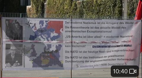 DAS PLAKAT vor dem BRD-Kanzleramt Berlin 21.09.2024