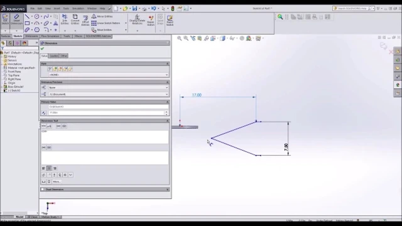 Sketching A Revolve Boss Base For A Wheel |JOKO ENGINEERING|