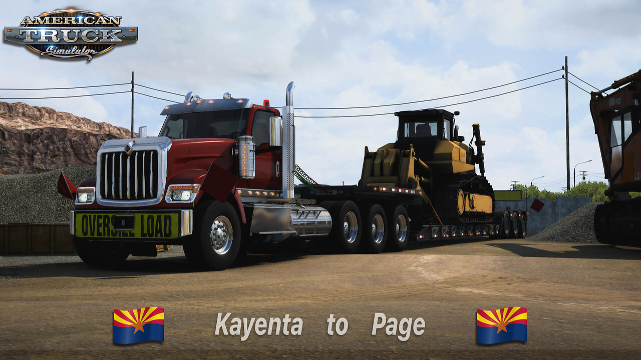 ATS | International HX520 | Kayenta AZ to Page AZ | Heavy Bulldozer 89,000lb