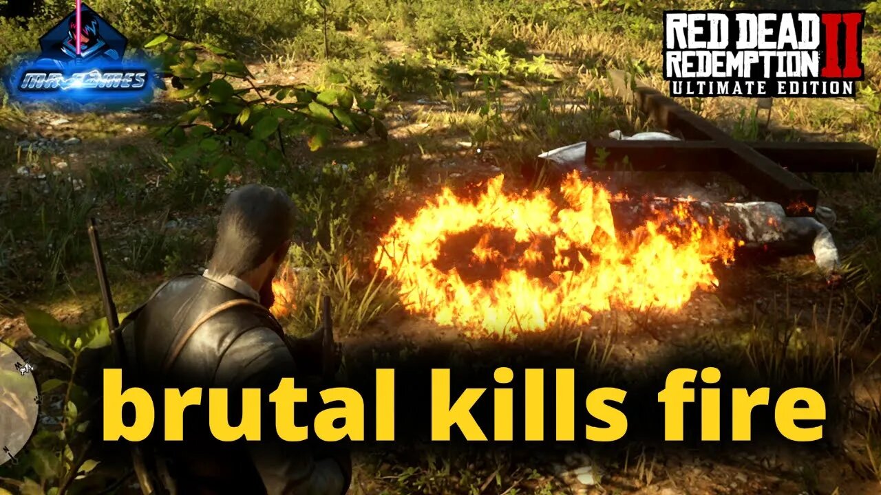 red dead redemption 2 brutal kills fire 60FPS 4K