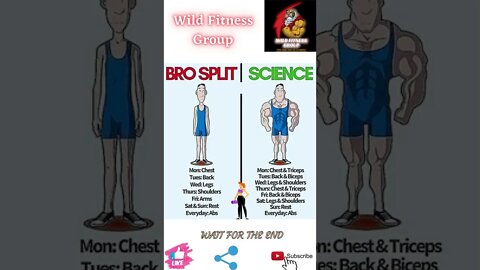 🔥Bro split vs science🔥#shorts🔥#wildfitnessgroup🔥8 July 2022🔥