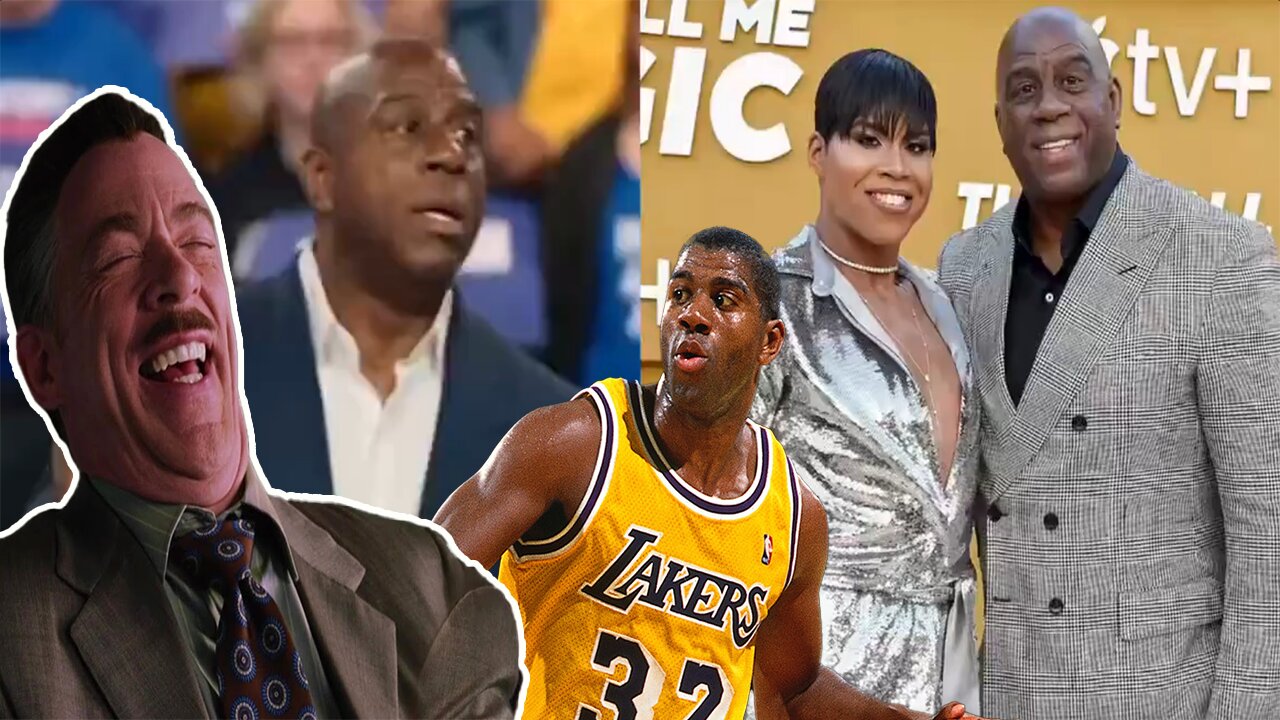 Magic Johnson COOKED for CRINGE speech BEGGING Black Men to EMASCULATE themselves and vote Kamala!