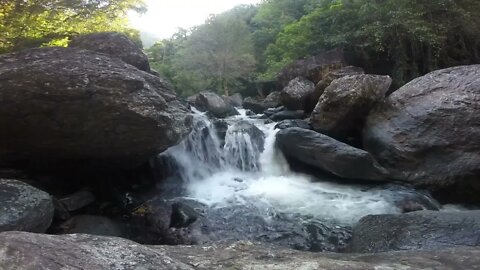 Calming videos,, Boulder waterfall, soothing relaxing backgrounds and screensavers