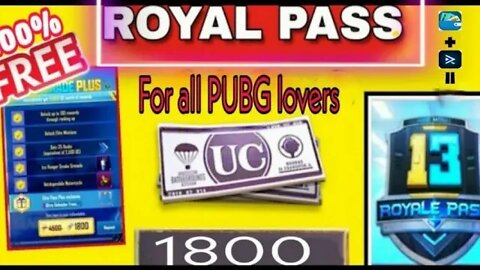 How to get free uc in Pubg and get prime Membership and get free session 13 Royal Pass 💯%working