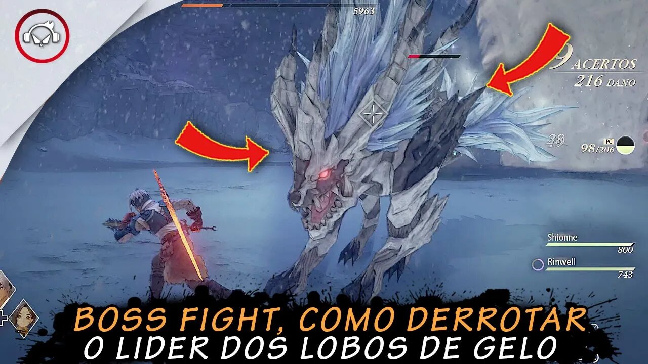 Tales of arise, Boss Fight, Como derrotar o Lider dos Lobos de Gelo | super dica PT-BR