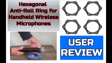 Hexagonal Anti-Roll Ring - No More Rolling off the Bar Stool - A Must Have For Wireless Mics