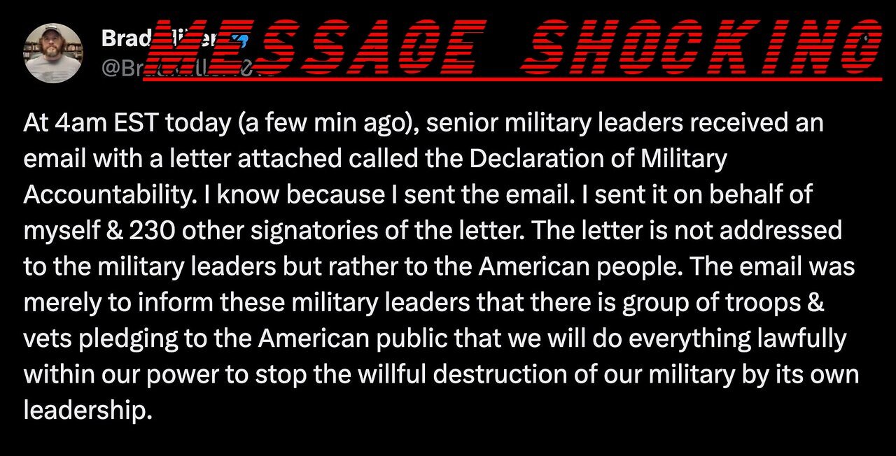 MESSAGE SH0CKING: 231 Military Vets Demand Accountability > 'We're Coming For You'