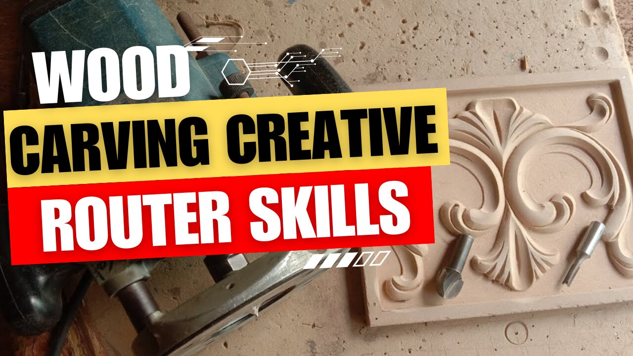 How to wood carving creative router skills and amazing design by MSF wood carving