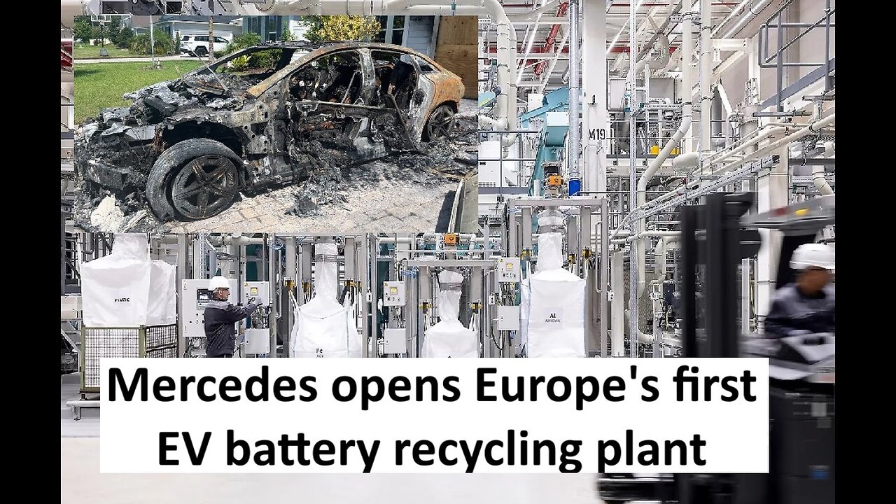 Mercedes opens EV battery recycling plant