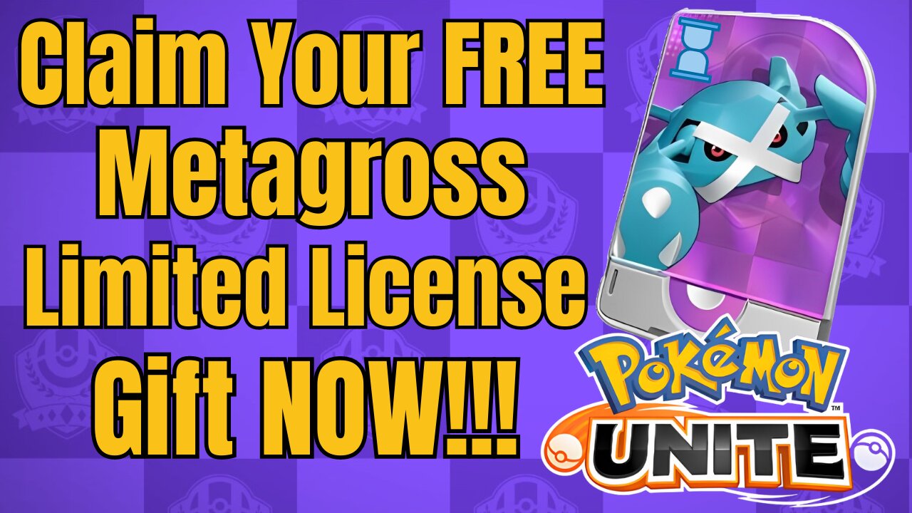 Claim Your Free Metagross Limited License Gift NOW in Pokémon Unite!!! #pokémonunite