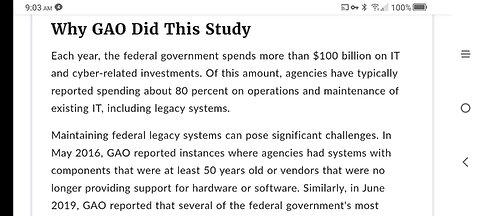 US GOV. Uses Very Obsolete Tech