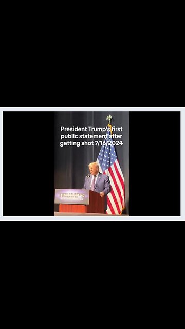 Trump speaks publicly for first time since shooting