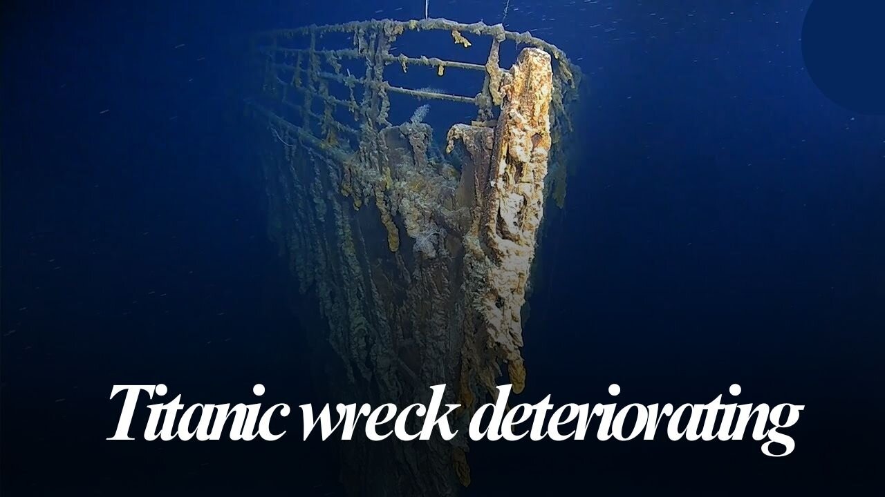 New underwater footage shows Titanic wreck deteriorating!