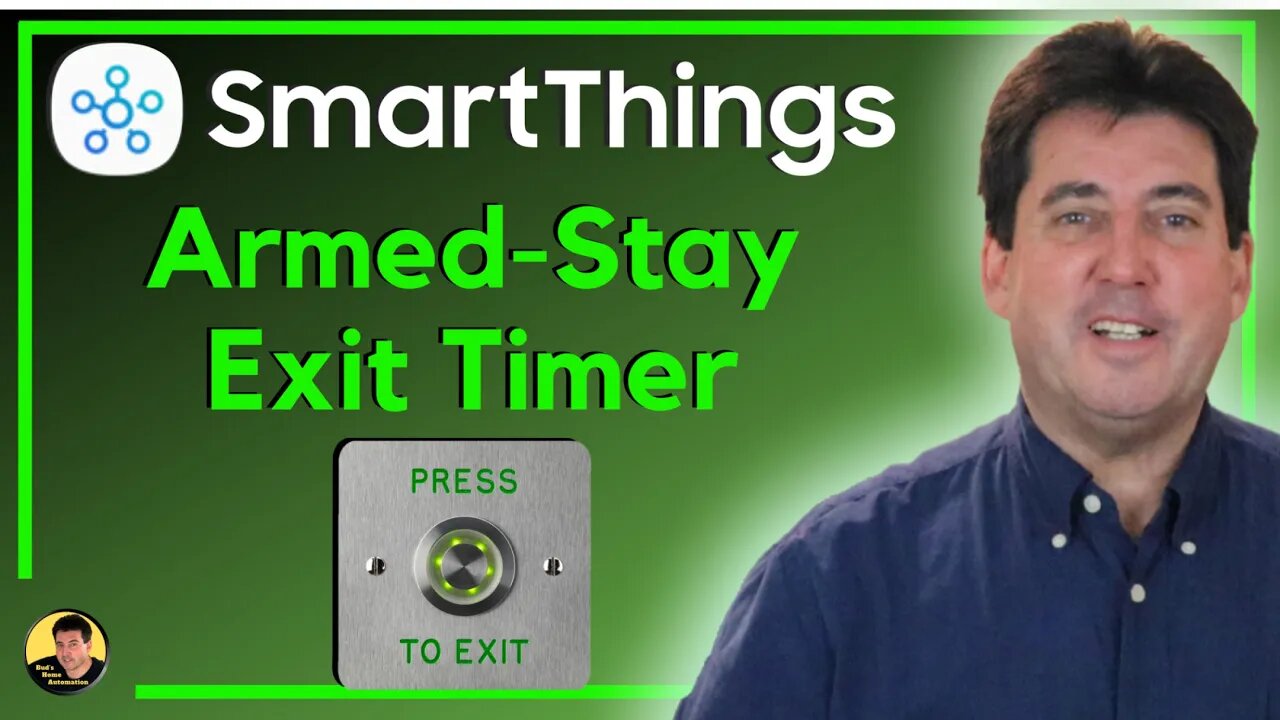 SmartThings Armed-Stay Exit Timer ⏲ Push Button to Disarm Home for One Minute