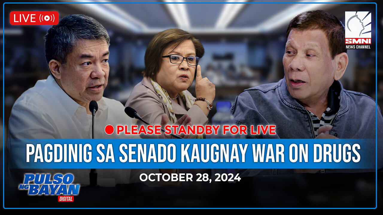 LIVE | Pagdinig sa Senado kaugnay War On Drugs | October 28, 2024