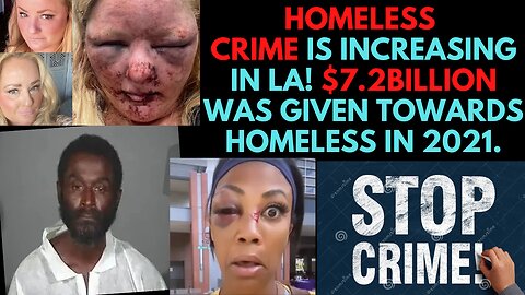 Homeless Man beats & sexually assaults Innocent Woman! in LA this needs to stop