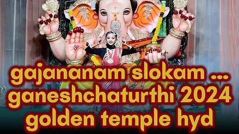 Gajananam Slokam Bharatanatyma dance Ganesh chaturthi 2024 hyderabad | Keosha | Arts & Bharatanatyam