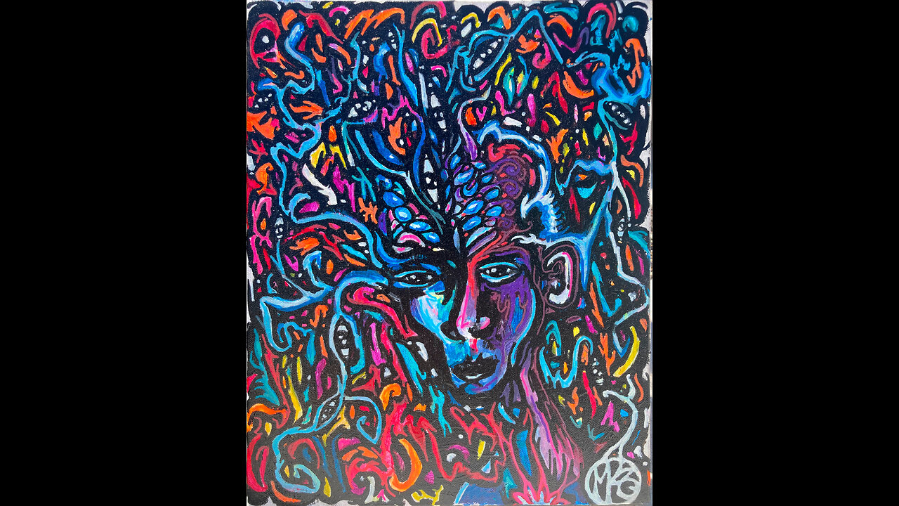 'Anastomosis' Original Art Painting Timelapse 8-12-23