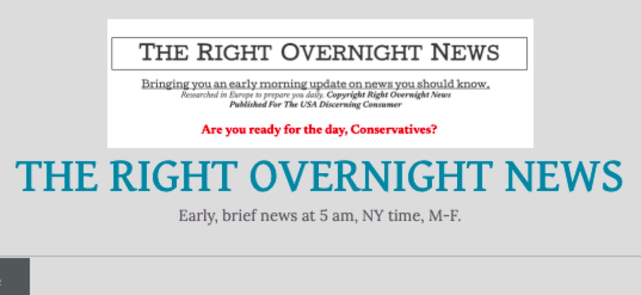 2022-02-16 The Right Overnight News