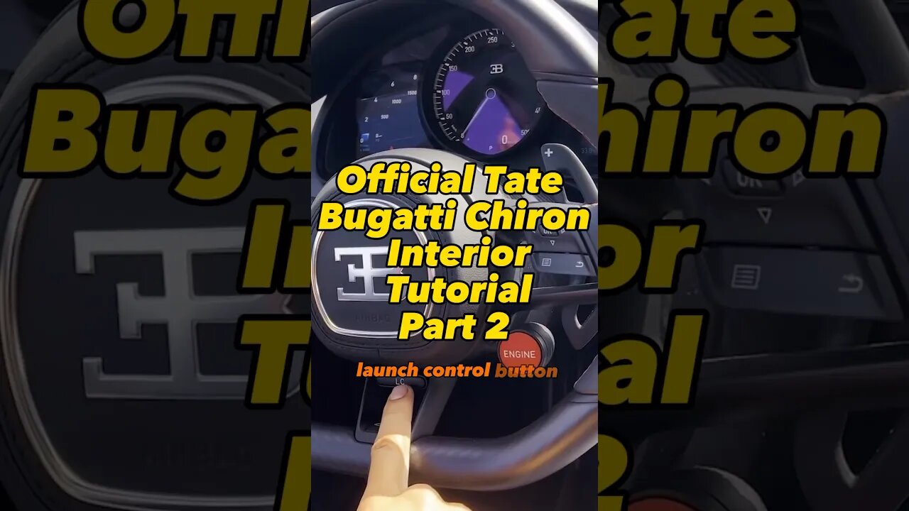 Tate explains interior of the Bugatti Chiron Part 2 #motivation #bugatti #bugattichiron #tate