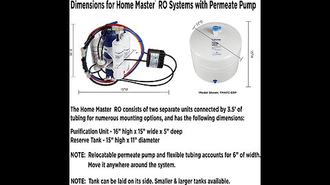 Home Master TMAFC-ERP Artesian Full Contact Undersink Reverse Osmosis Water Filter System , Whi...