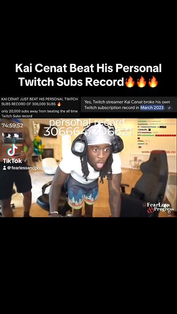 Kai Cenat Beat His Personal Twitch Subs Record🔥