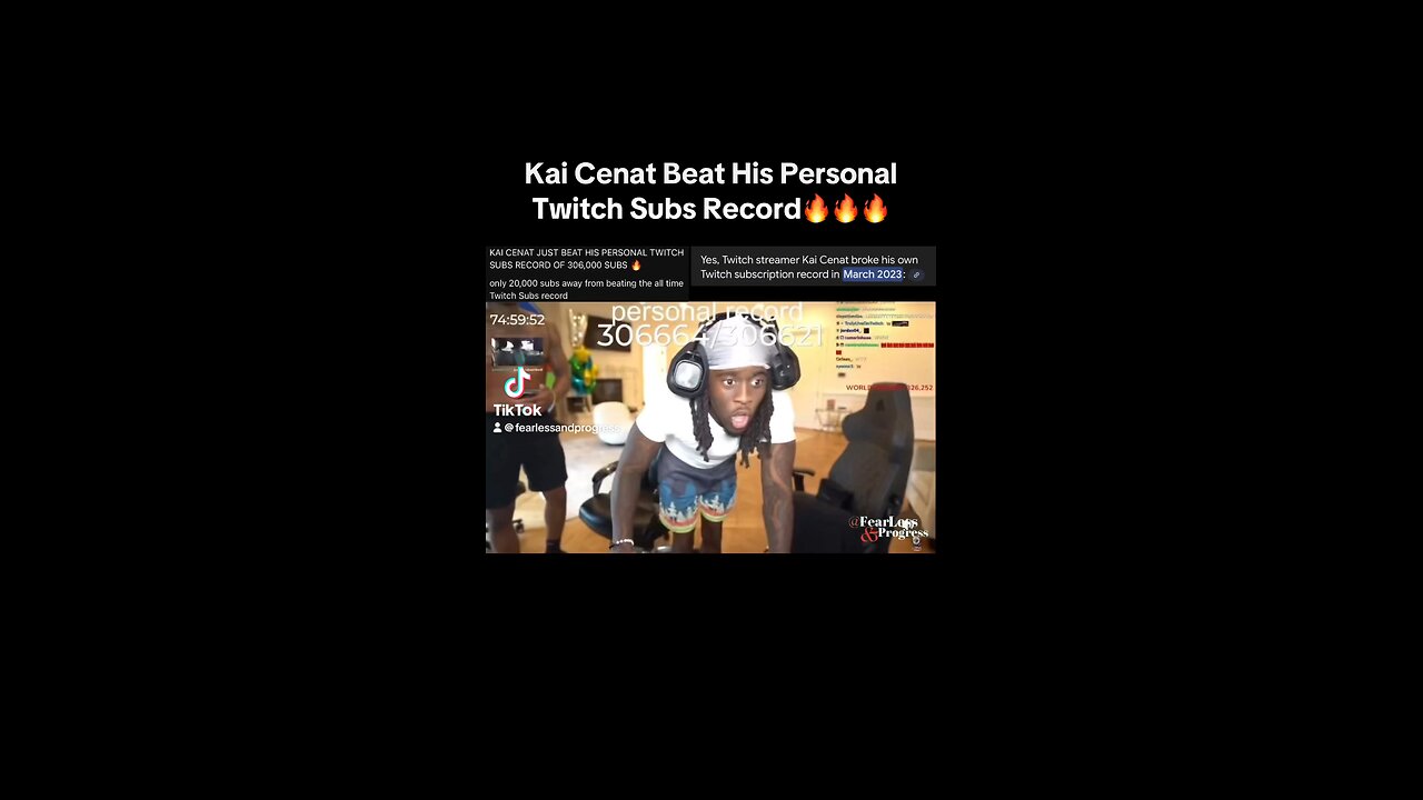 Kai Cenat Beat His Personal Twitch Subs Record🔥