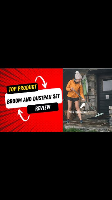 best Kelamayi 2021 Upgrade Broom and Dustpan Set