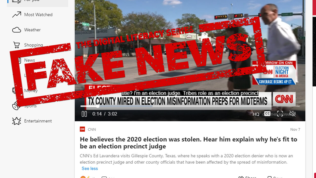 Fact-checked CNN election misinformation story in Gillespie County TX