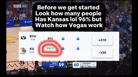 Rigged BYU Cougars upset vs #7 Kansas Jayhawks | Vegas will leave you homeless WAKE UP