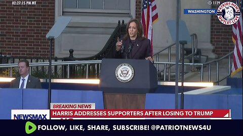 FULL SPEECH REPLAY: Kamala Harris' Pathetic Concession Speech | 11-06-2024